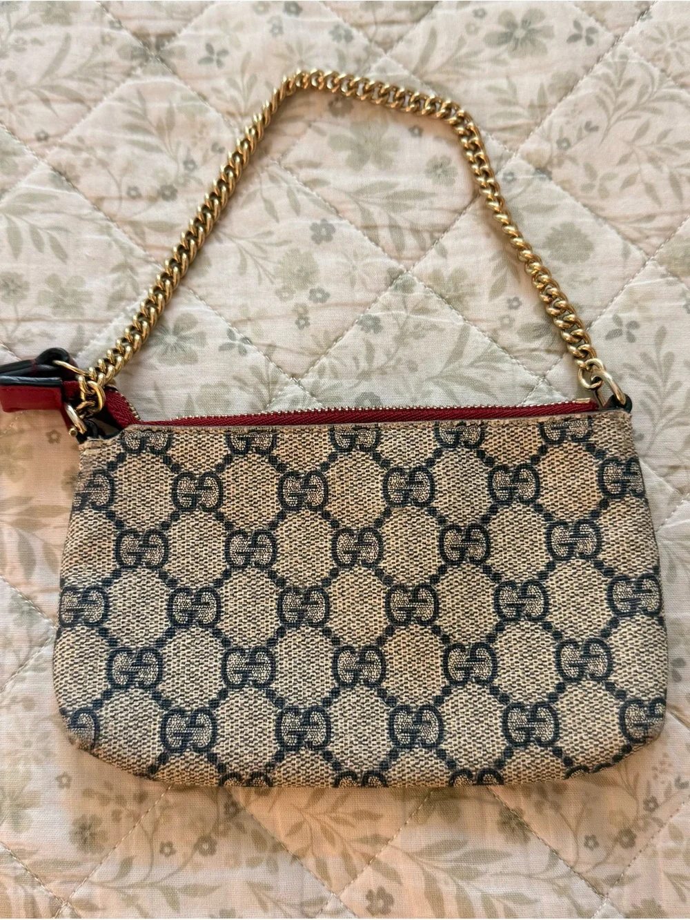 Gucci GG monogram mini chain bag
